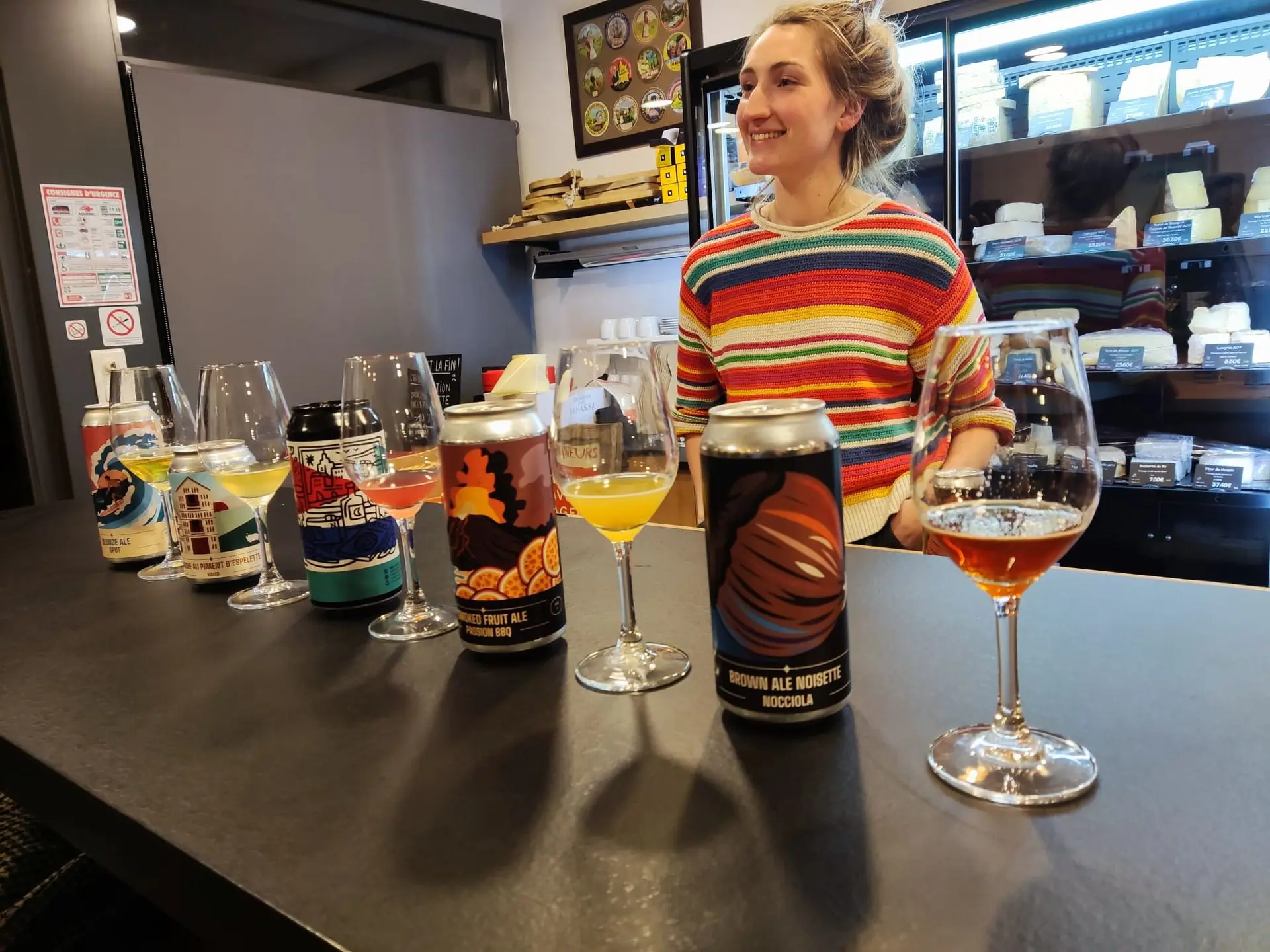 Photo de camille en dégustation de bière