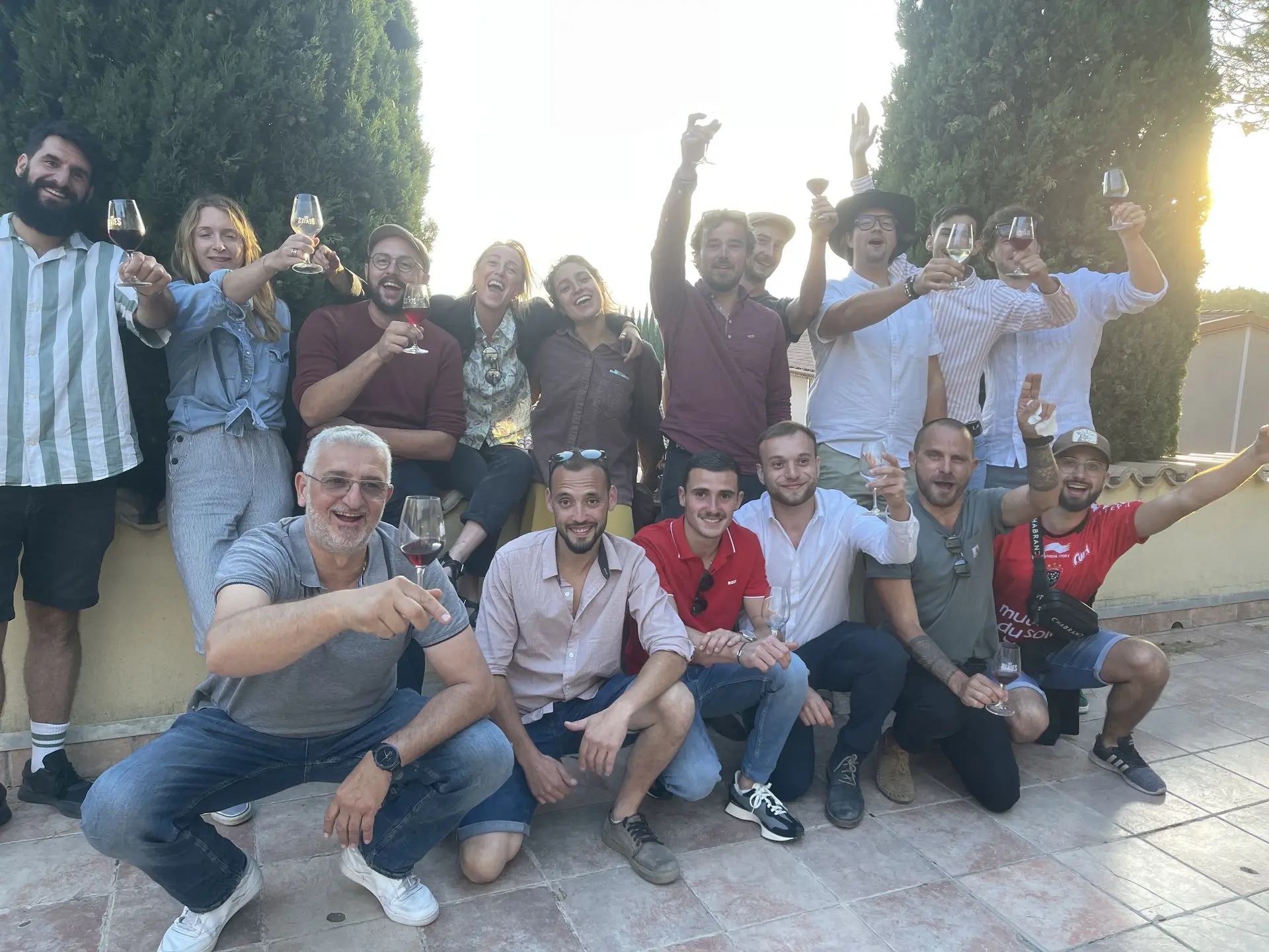Photo de groupe BTSA Viticulture Oenologie IFCO Marseille